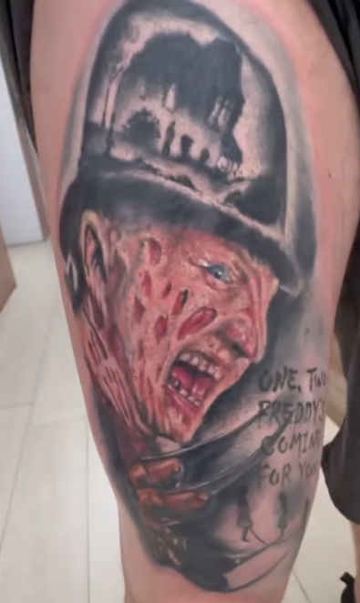 Horror portrait tattoo