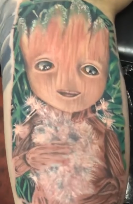 Color tattoo piece