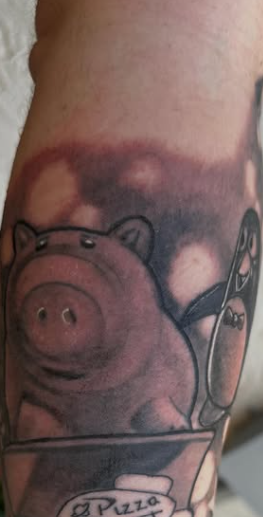Color tattoo piece